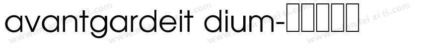 avantgardeit dium字体转换